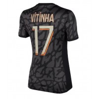 Camisa de Futebol Paris Saint-Germain Vitinha Ferreira #17 Equipamento Alternativo Mulheres 2023-24 Manga Curta